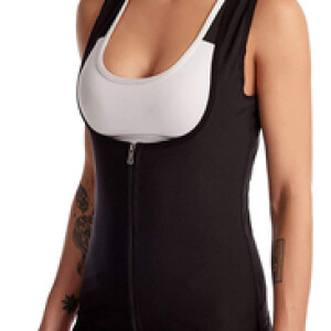 Bakerdani Sauna Sweat Vest for Women, Black