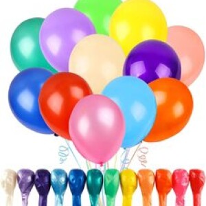 12 Inch Metallic Latex Balloon 40 Pieces Pack Balloons For Birthday Party Wedding Anniversary Decorations, Color Multicolor