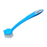 Cleano Dish Soft Brush Head Sink & Portable Long Handle, Blue