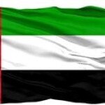 UAE Flag United Arab Emirates Flag National Day, 150CM x 500CM Satin Flag