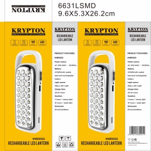 4V 1600mAh Rechargeable LED Lantern | Camping Emergency Lantern | 30 Pcs High Bright SMD LED Mega Luminous LEDs