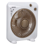 Krypton 10" Box Fan- KNF6025| High Performance Box Fan with 3-Speed Controls and 5 Leaf Blades| Powerful, Silent Circulation and Efficient Cooling