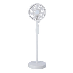 Krypton Multifunction Rechargeable Fan, Adjustable Height, KNF6266 | 3 Speed Settings | Portable Fan with LED Light | Silent and Energy Saving Fan