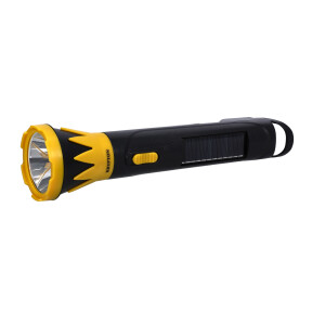 Krypton Rechargeable LED Torch with Solar Panel- KNFL5159| Rechargeable and Easy to Use| Energy Efficient Design with Solar Panel and AC Charging