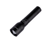 Krypton LED Flashlight with Power Bank- KNFL5437| Energy Efficient Design with Type C Charging, Perfect for Indoor and Outdoor Use| Black