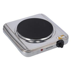 Stainless Steel Hot Plate, 185mm, KNHP6289 | Single Plate | Auto-Thermostat | Overheat Protection | Various Heat Operations | On/Off Indicator Light