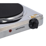 Stainless Steel Hot Plate, 185mm, KNHP6289 | Single Plate | Auto-Thermostat | Overheat Protection | Various Heat Operations | On/Off Indicator Light