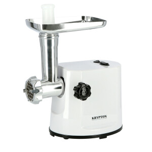 Krypton KNMG6080 1200W Meat Grinder, Electric Aluminum Gearbox, 3 Metal Cutting Plates, Accessories, Metal Gears