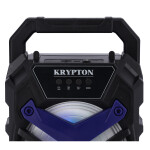 Krypton Portable & Rechargeable Professional Speaker - Comfortable Handle, TWS Function | USB, FM, Mic, Bluetooth | LED Disco Light | Party Speaker
