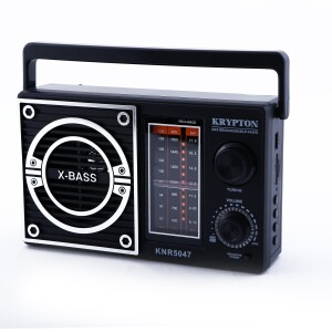 1500mAh Rechargeable Radio | BT/USB/SD/BT | Excellent Sound Quality | Lightweight Portable FM Radio | 8 Bands Radio | Stylish Retro Design