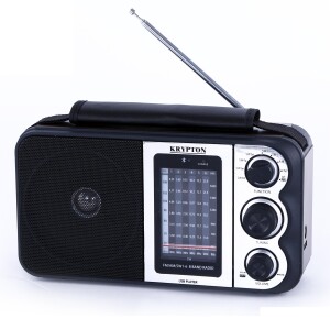 900mAh Rechargeable Radio | BT/USB/SD/BT | Excellent Sound Quality | Lightweight Portable FM Radio | 8 Bands Radio | Stylish Retro Design