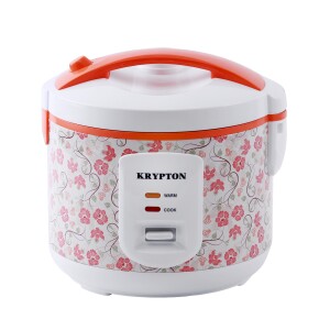 Krypton Rice Cooker with Steamer, 1.5 L, Non-Stick Inner Pot | KNRC6022 | Automatic Cooking, Easy Cleaning,  2 Year Warranty