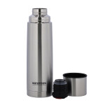Krypton KNVF6287 Stainless Steel Vacuum Bottle, 1L- Portable Double Wall Vacuum Bottle Keep Hot & Cold 