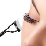 Mascara Applicator Portable Eyelashes Metal Comb Separator Brush Curling