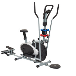 5 in 1 Multifunction Elliptical Cross Trainer Orbitrac with Seat/Dumbbell/Twister/Stepper for Home Use-BXZ-32gst