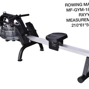 Water Rowing Machine Cardio Fitness Equipment Water Resistance with LCD Display MF-GYM-1870-KS