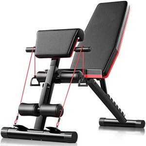 Adjustable Weight Bench, Foldable Sit Up Bench 4 in 1