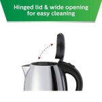 Stainless Steel Electric Kettle 1.8 L 2200 W NK420A Silver/Black