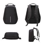 Anti Theft Backpack With USB Charging Port 15 Liter, 42 cm 15inch Black