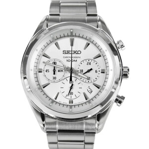 Men's Stainless Steel Wrist Watch - Silver - SSB085P1