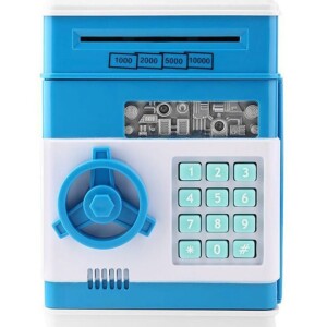 Electronic Money Safe Password Saving Bank ATM For Coins And Bills 15x20.5x14.5cm