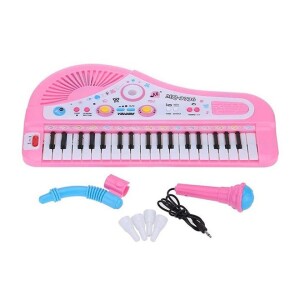 Lightweight And Durable Mini Electronic Keyboard Music Educational Toy With Microphone cm