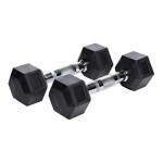 Hex Rubber Dumbbell - 2x2.5kg