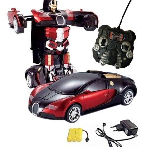 Portable Lightweight Authentic Detailed Remote Controlled Transformer Robot Electric Car 30x13x10cm