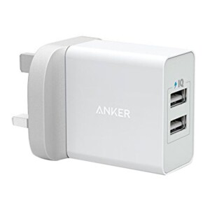 2-Port USB Wall Charger White