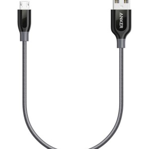PowerLine+ Data Sync Micro USB Charging Cable Grey