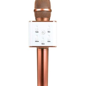 Q7 Bluetooth Karaoke Speaker Microphone ZZP61118821GD_U00491 Gold/White