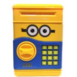 Large Capacity Creative Design Minion Piggy Bank Mini Atm Animation Safe Box 15x20x14cm