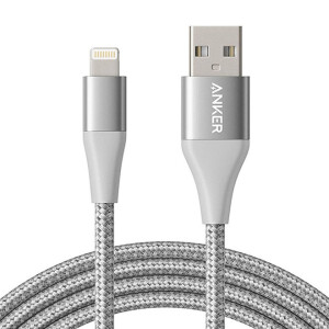 Powerline+ II Cable (6ft) MFi Certified for iPhone 11/11 Pro/11 Pro Max/Xs/XS Max/XR/X / 8/8 Plus / 7/7 Plus / 6/6 Plus / 5 / 5S Silver