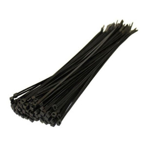 10-Piece Cable Tie Set Black 300x3.6mm