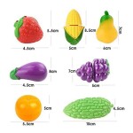 16-Piece Vegetables Fruit Kitchen Learning Toy Set cm