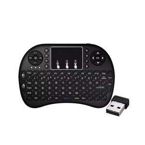 i8 Mini Backlit Wireless Mini Keyboard Black