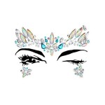 Crystals Face Tattoo Stickers Multicolour