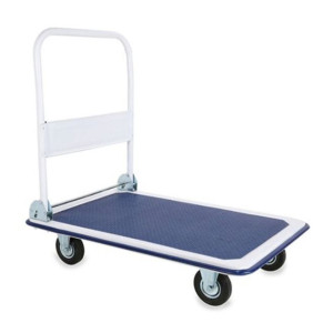 Foldable Platform Trolly Blue/White