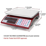 Digital Commercial Price Scale Red/Silver 20centimeter