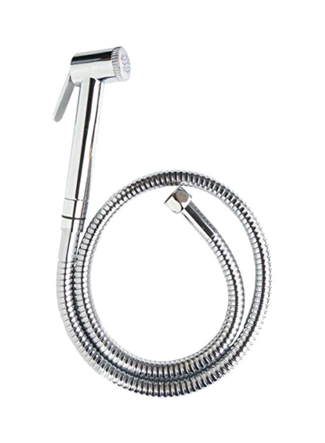 Toilet Spray Shattaf With Flexible Hose And Hook Silver - Welcome to ...