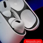 Metal Dust Guard Sticker For Apple AirPods Pro Case Cover Black