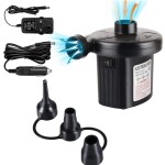 Portable Inflate Electric Air Pump Black