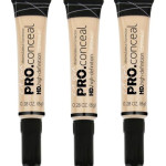 3-Piece Crease-Resistant Opaque Cream Concealer Light Ivory GC970