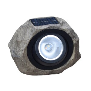 Solar Powered Lamp Simulation Stone Light Multicolour 23.5x17x18.5centimeter