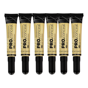 Pack Of 6 Pro Conceal HD Corrector Set Light Yellow