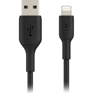 Boost USB-A To Lightning Data Sync Charging Cable Black