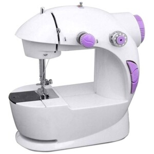 Portable Mini Sewing Machine 255.53431760.17 White/Purple