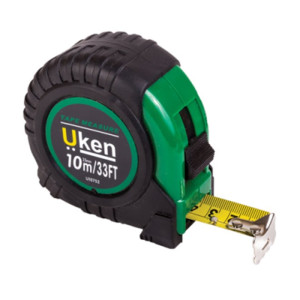 Measuring Tape 10m (25MM) Black/Green/Yellow 10meter