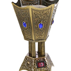 Electric Incense Burner Gold/Blue/Red 5x5x7inch