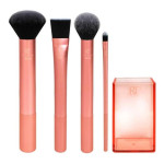 5-Piece Flawless Base Brush And Stand Set Rose Gold/Black/Grey